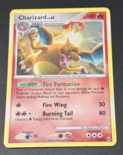 Charizard Holo Rare - Pokemon Card TCG Platinum Arceus 1/99 LP - Image 3