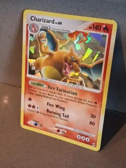 Pokemon TCG Charizard LV.60 Platinum Arceus Holo CRACKED ICE Rare 1/99 Near Mint - Image 5