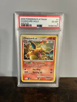 Pokemon Charizard Arceus Holo Rare 1/99 2009 English Pokemon TCG PSA 6 - Image 1