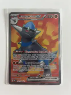 Rampardos ex 100/084 Ultra Rare Holo Near Mint Condition Pitch Black - Image 1