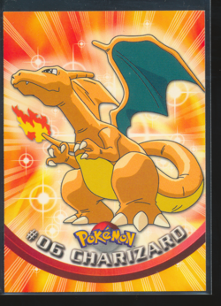 1999 Topps Pokemon TCG Charizard - #06 - Non-Holo - TV Series 1 Black Logo C619 - Image 1