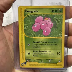 Exeggcute 76/147 Rare Aquapolis Pokemon Card LP/NM Vintage e-Reader Common Vtg - Image 1