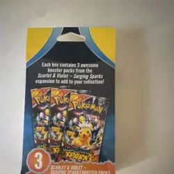 Pokemon TCG Scarlet & Violet Surging Sparks Booster Box 3 Packs English - Image 2