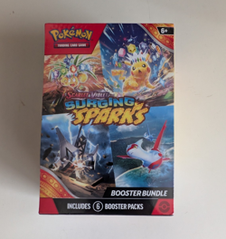 Pokemon TCG Scarlet & Violet Surging Sparks Booster Bundle Box 6 Packs Pikachu - Image 1