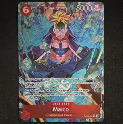 Bandai One Piece TCG Marco OP16-014 R Alt Art Foil English 8000 - Image 1