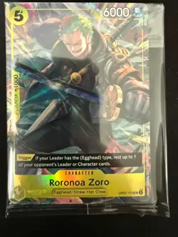 Roronoa Zoro OP07-113 Illustration Box Vol.3 Promo Sealed One Piece Card English - Image 1