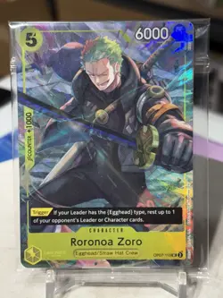 One Piece TCG Illustration Box OP07-113 Roronoa Zoro UC Promo English * SEALED * - Image 1