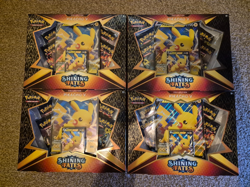 Pokemon Shining Fates Pikachu V Box Factory Sealed PIKACHU V x4 - Image 3