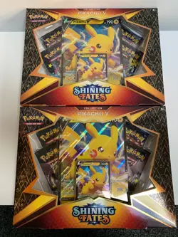 Pokemon - Shining Fates Pikachu V Box - BNIH - Sealed - Free P&P - Image 2