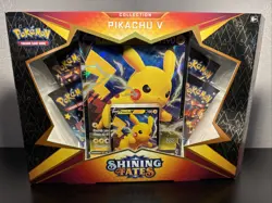 Pokemon TCG Shining Fates Pikachu V Collection Box New - Image 1