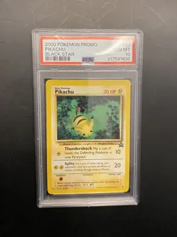 POKEMON CARD PIKACHU BLACK STAR PROMO #27 GRADED PSA 10 GEM MINT VINTAGE WOTC - Image 1