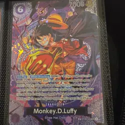 Bandai One Piece CCG ST26 Monkey D. Luffy ST26-005 SP Holo Alt Art Cost 6 - Image 1