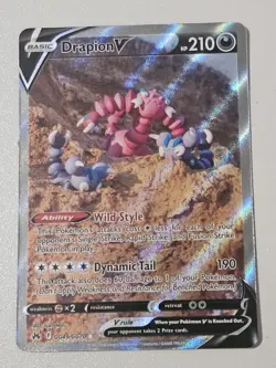 Pokemon TCG- Drapion V Alt Art Rare GG49/GG70 Crown Zenith Galarian Gallery NM/M - Image 1