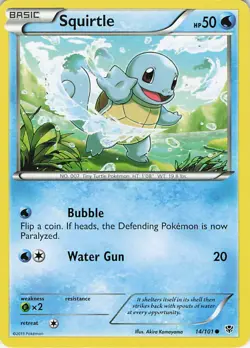 Squirtle Common Plasma Blast 14/101 NM - Image 1