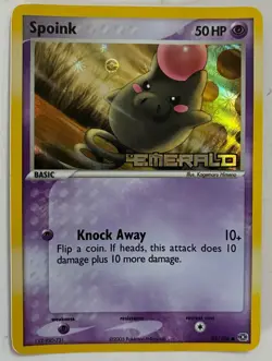 Spoink EX Emerald 65/106 Holo Common (Stamped) Pokemon Card - Image 1