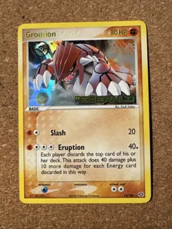 Groudon 14/106 - Pokemon TCG 2005 - EX Emerald - Reverse Holo - Stamped - LP - Image 1