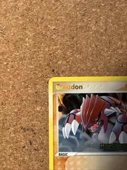 Groudon 14/106 - Pokemon TCG 2005 - EX Emerald - Reverse Holo - Stamped - LP - Image 2