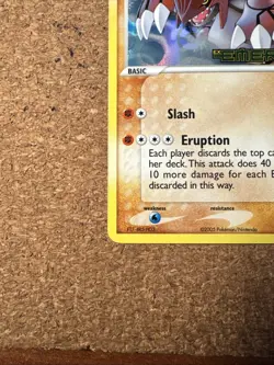 Groudon 14/106 - Pokemon TCG 2005 - EX Emerald - Reverse Holo - Stamped - LP - Image 5
