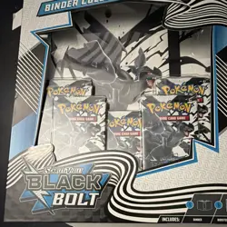 Pokemon TCG Scarlet & Violet: Black Bolt Binder Collection 5 Booster Packs - Image 2