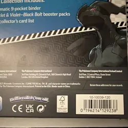 Pokemon TCG Scarlet & Violet: Black Bolt Binder Collection 5 Booster Packs - Image 5
