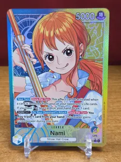 Nami (041) (Alternate Art) OP11-041 A Fist of Divine Speed Foil NM - Image 1