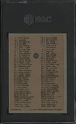 Mint 1981 Topps Football #259 Checklist SGC 6.5 EX-NM+ and bonus cards added - Image 2