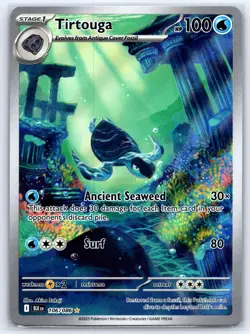 Tirtouga 106/086 Holo Illustration Rare BLK Black Bolt Pokemon NM - Image 1