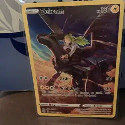 Pokemon Zekrom Brilliant Stars Ultra Rare Full Art Holo TG05/TG30 130 HP English - Image 1