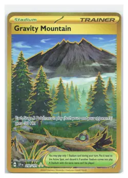 GRAVITY MOUNTAIN 250/191 HYPER RARE SURGING SPARKS POKEMON HOLO NEAR MINT - Image 1