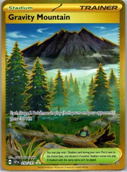 Gravity Mountain 250/191 Hyper Rare Surging Sparks Pokemon Near Mint - Image 1