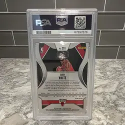 Panini 2019-20 Prizm Coby White #253 Fast Break Prizm RC PSA 10 Chicago Bulls - Image 2
