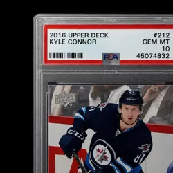 2016-17 UPPER DECK YOUNG GUNS KYLE CONNOR (RC) #212 PSA 10 GEM MINT ROOKIE - Image 3