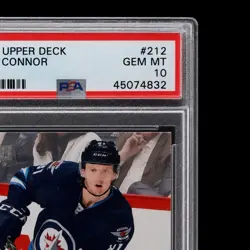 2016-17 UPPER DECK YOUNG GUNS KYLE CONNOR (RC) #212 PSA 10 GEM MINT ROOKIE - Image 4