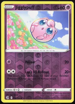 Jigglypuff Reverse Holo Common SWSH08: Fusion Strike 110/264 LP - Image 1