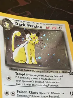Pokemon TCG - Dark Persian #17 Holo Black Star Promo WOTC 2000 LP partial 🌀 - Image 3
