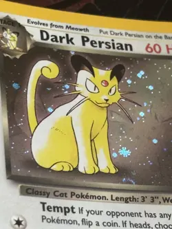 Pokemon TCG - Dark Persian #17 Holo Black Star Promo WOTC 2000 LP partial 🌀 - Image 4