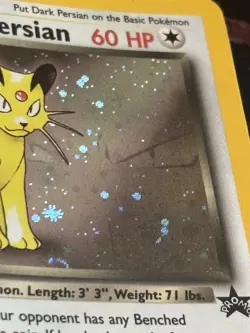 Pokemon TCG - Dark Persian #17 Holo Black Star Promo WOTC 2000 LP partial 🌀 - Image 5
