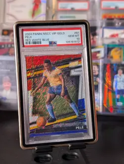 Pele /25 2024 PSA 10 In Case, KAKa Infinite sapphire Case Hit, Ronaldo R9 /25 - Image 1