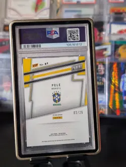 Pele /25 2024 PSA 10 In Case, KAKa Infinite sapphire Case Hit, Ronaldo R9 /25 - Image 2