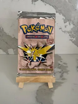 Pokemon Fossil Booster Pack 1st Edition - SEALED (Zapdos) - Heavy - Image 1
