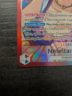 Nefeltari Vivi Leader Alternate Art One Piece English Card EB03-001 - Image 4