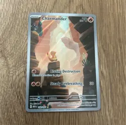 Pokemon TCG Charmander 168/165 SV 151 Illustration Rare Holo English 2023 - Image 1