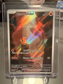 Pokemon TCG SV 151 Charmander 168/165 Illustration Rare Holo English - Image 2
