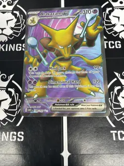 Pokemon TCG Alakazam EX Scarlet & Violet-151 188/165 Holo Ultra Rare - Image 2