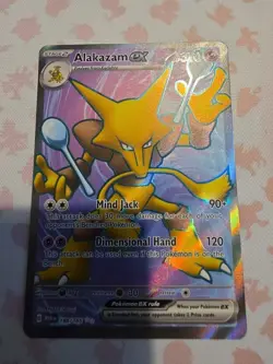 Pokemon Alakazam EX TCG Scarlet Violet-151 Holo Ultra Rare Card 188/165, NM - Image 2