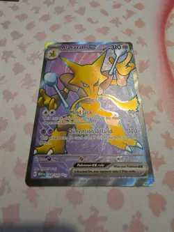 Pokemon Alakazam EX TCG Scarlet Violet-151 Holo Ultra Rare Card 188/165, NM - Image 3