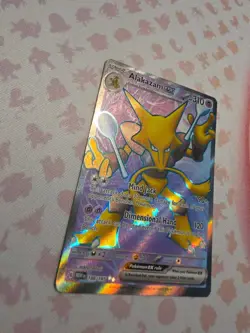 Pokemon Alakazam EX TCG Scarlet Violet-151 Holo Ultra Rare Card 188/165, NM - Image 4