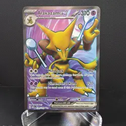 Pokemon TCG Alakazam EX Scarlet & Violet-151 188/165 Holo Ultra Rare - Image 1