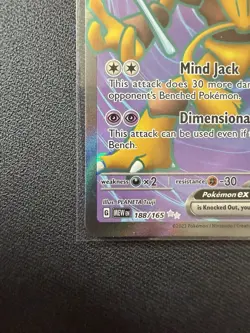 Pokemon TCG Alakazam EX Scarlet Violet-151 188/165 Holo Ultra Rare - Image 5