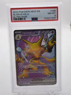 Pokemon TCG Alakazam EX Scarlet & Violet-151 188/165 Holo Ultra Rare - Image 1